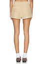 view 4 of 6 Vancouver Skort in Beige Faux Suede