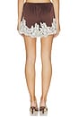 view 4 of 6 Sandra Shorts in Chocolate Satin