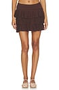 view 1 of 6 FALDA-PANTALÓN MARLEY  in Brown Pointelle Knit