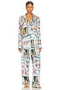 view 1 of 3 Classic Pajama Set in Ski Postcard