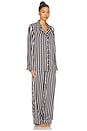 view 2 of 3 Classic Pj Set in Midnight Stripe