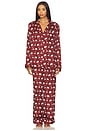 view 2 of 4 Classic Pj Set in Red Wine Silky