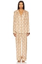 view 2 of 4 Classic Pj Set in White Wine Silky