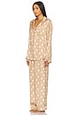 view 3 of 4 Classic Pj Set in White Wine Silky