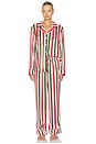 view 1 of 4 Classic PJ Set in Jolly Stripes Silky