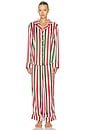 view 2 of 4 Classic PJ Set in Jolly Stripes Silky
