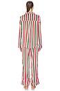 view 4 of 4 Classic PJ Set in Jolly Stripes Silky