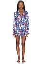 view 1 of 5 Beauty Sleep Pj Set in Navy Salty Sardines Silky