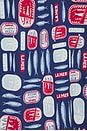 view 5 of 5 Beauty Sleep Pj Set in Navy Salty Sardines Silky