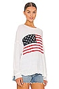 view 2 of 4 Woodsy Sweater in American Flag Print