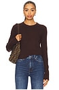 view 1 of 4 Tuck in Sweater in Mocha Knit