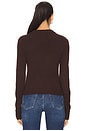 view 3 of 4 Tuck in Sweater in Mocha Knit