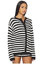 view 3 of 5 Inez Cardigan in Black & White