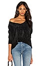 view 1 of 4 Hug Me Crop Sweater in Black Chenille