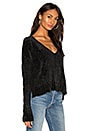 view 2 of 4 Hug Me Crop Sweater in Black Chenille