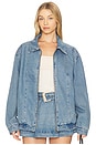 view 1 of 5 Carter Bomber Jacket in Ozone Indigo