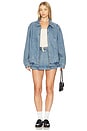 view 5 of 5 Carter Bomber Jacket in Ozone Indigo