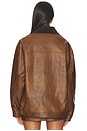 view 4 of 5 Maverick Bomber Jacket in Chestnut Brown