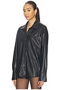 view 2 of 4 Lincoln Shirt Jacket in Black Faux Leather