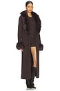 view 2 of 3 ROPA DE CALLE LOMBARDI in Chocolate Knit With Faux Fur