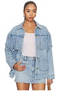 view 1 of 5 Ojai Fringe Jacket in Jet Stream Blue