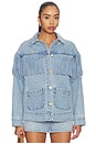 view 2 of 5 Ojai Fringe Jacket in Jet Stream Blue