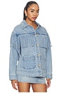 view 3 of 5 Ojai Fringe Jacket in Jet Stream Blue