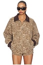 view 2 of 5 Carter Bomber Jacket in Mod Leopard Denim