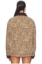 view 4 of 5 Carter Bomber Jacket in Mod Leopard Denim