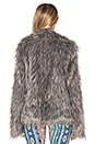 view 3 of 4 Park Ave Faux Fur Jacket in Silver Fox Faux Fur