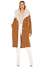 view 1 of 3 КУРТКА STAY WARM in Mocha Faux Fur Sherpa With Faux Fur