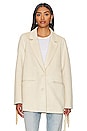 view 2 of 5 Sierra Fringe Jacket in Cream Faux Suede