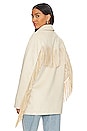 view 4 of 5 Sierra Fringe Jacket in Cream Faux Suede