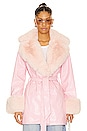 view 2 of 5 Penny Lane Coat in Pink Faux Leather