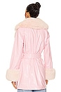 view 4 of 5 Penny Lane Coat in Pink Faux Leather