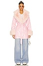 view 5 of 5 Penny Lane Coat in Pink Faux Leather