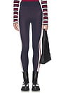 view 2 of 6 Cozy Leggings in Navy Race Stripe Knit