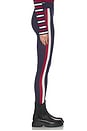 view 3 of 6 Cozy Leggings in Navy Race Stripe Knit