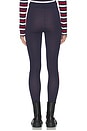 view 4 of 6 Cozy Leggings in Navy Race Stripe Knit