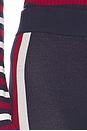 view 6 of 6 Cozy Leggings in Navy Race Stripe Knit