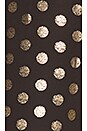 view 5 of 5 Campbell High Slit Pant in Cosmic Dot Gold