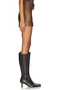 view 3 of 6 Maverick Mini Skirt in Chestnut Brown