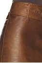 view 6 of 6 Maverick Mini Skirt in Chestnut Brown