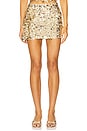 view 1 of 6 Mixer Mini Skirt in Gold Metallic