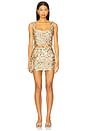 view 5 of 6 Mixer Mini Skirt in Gold Metallic