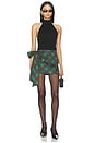 view 5 of 6 Iva Bow Skirt in Mistletoe Plaid