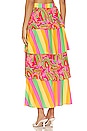 view 3 of 4 Full Swing Skirt in Neon Stripe