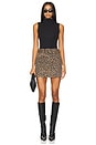 view 5 of 6 FALDA TYRA BELTED in Leopard Latte