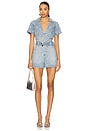 view 1 of 4 Dolly Romper in Jeweled Indigo