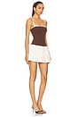 view 2 of 3 VESTIDO SKORT (SHORT-SAIA) TIFFANY in Chocolate
